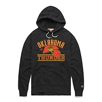Unisex Homage Heather Black Oklahoma City Thunder Hometown Edition Tri-Blend Raglan Pullover Hoodie