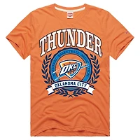 T-shirt unisexe Homage Orange Oklahoma City Thunder Crest Tri-Blend