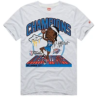 T-shirt unisexe Hommage Shai Gilgeous-Alexander Heathered Core Ultra Light Grey Oklahoma City Thunder 2025 NBA Finals Champions Six Pack Tri-Blend