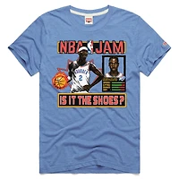T-shirt unisexe hommage Shai Gilgeous-Alexander bleu clair Oklahoma City Thunder NBA Jam Tri-Blend