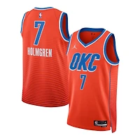 Unisex Jordan Brand Chet Holmgren Orange Oklahoma City Thunder Swingman Jersey - Statement Edition