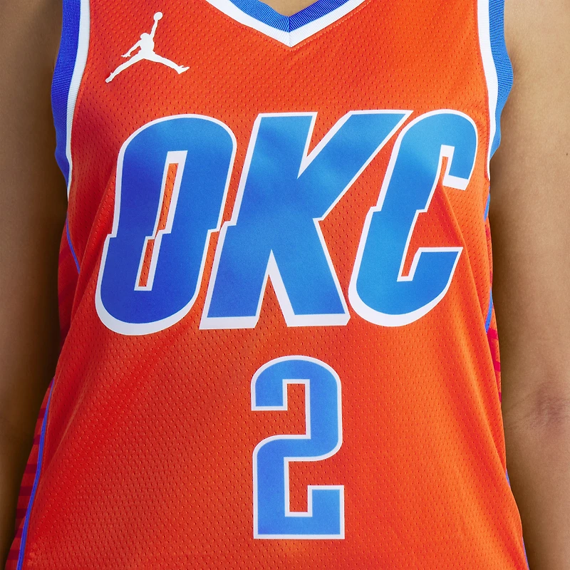 Unisex Jordan Brand Shai Gilgeous-Alexander Orange Oklahoma City Thunder Swingman Jersey - Statement Edition
