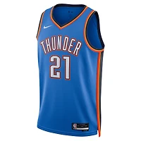 Unisex Nike Aaron Wiggins Blue Oklahoma City Thunder Swingman Player Jersey - Icon Edition