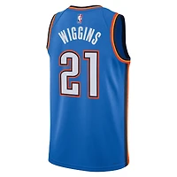 Unisex Nike Aaron Wiggins Blue Oklahoma City Thunder Swingman Player Jersey - Icon Edition