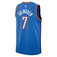 Unisex Nike Chet Holmgren Oklahoma City Thunder Blue 2022 NBA Draft First Round Pick Player Swingman Jersey - Icon Edition
