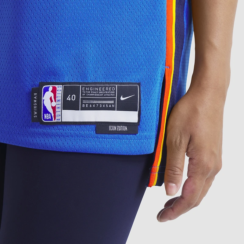 Unisex Nike Chet Holmgren Oklahoma City Thunder Blue 2022 NBA Draft First Round Pick Player Swingman Jersey - Icon Edition