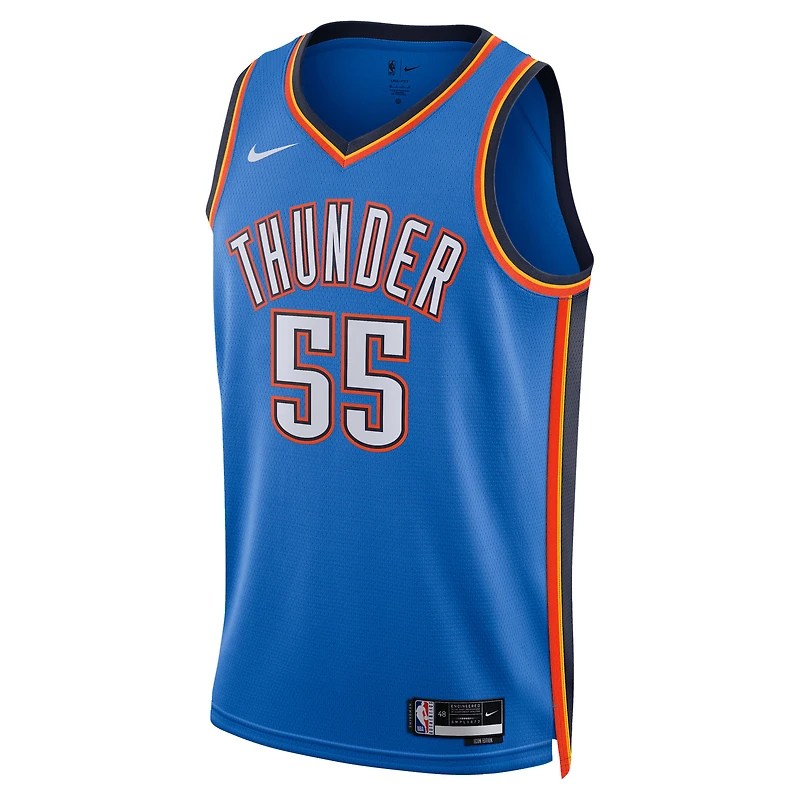 Unisex Nike Isaiah Hartenstein Blue Oklahoma City Thunder Swingman Player Jersey - Icon Edition