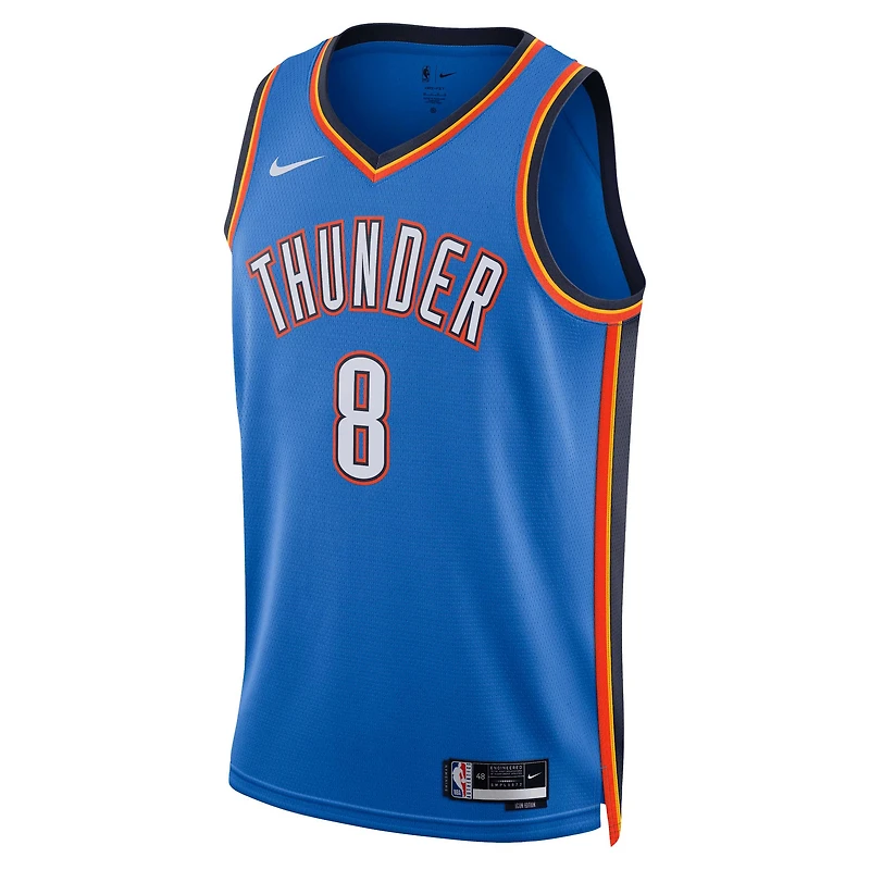 Maillot unisexe Nike Jalen Williams bleu Oklahoma City Thunder Swingman - Édition Icon