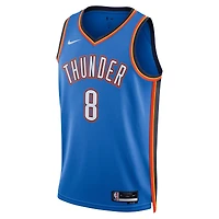 Maillot unisexe Nike Jalen Williams bleu Oklahoma City Thunder Swingman - Édition Icon