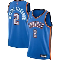 Maillot Nike Shai Gilgeous-Alexander Swingman Oklahoma City Thunder bleu unisexe - Édition Icon
