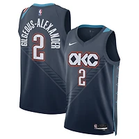 Unisex Nike Shai Gilgeous-Alexander Navy Oklahoma City Thunder 2025/26 Swingman Jersey - Edition