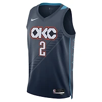 Unisex Nike Shai Gilgeous-Alexander Navy Oklahoma City Thunder 2025/26 Swingman Jersey - Edition