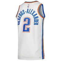 Unisex Nike Shai Gilgeous-Alexander White Oklahoma City Thunder Swingman Jersey - Association Edition
