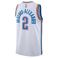 Unisex Nike Shai Gilgeous-Alexander White Oklahoma City Thunder Swingman Jersey - Association Edition