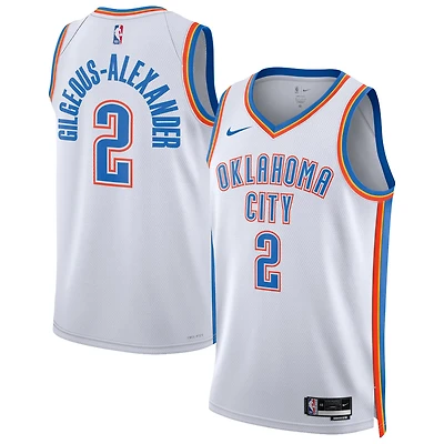 Unisex Nike Shai Gilgeous-Alexander White Oklahoma City Thunder Swingman Jersey - Association Edition