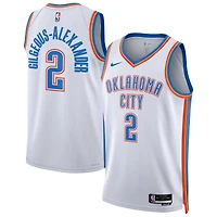 Unisex Nike Shai Gilgeous-Alexander White Oklahoma City Thunder Swingman Jersey - Association Edition