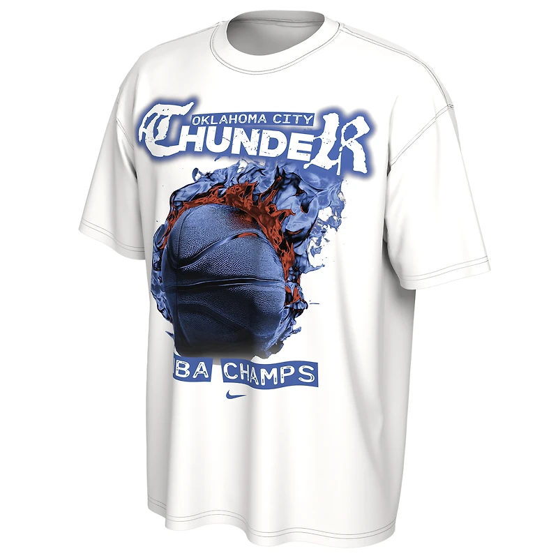 Unisex Nike  White Oklahoma City Thunder 2025 NBA Finals Champions Celebration Parade Roster T-Shirt