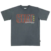 T-shirt unisexe SLAM Shai Gilgeous-Alexander Charcoal Oklahoma City Thunder, couverture graphique remixée de février/mars 2025