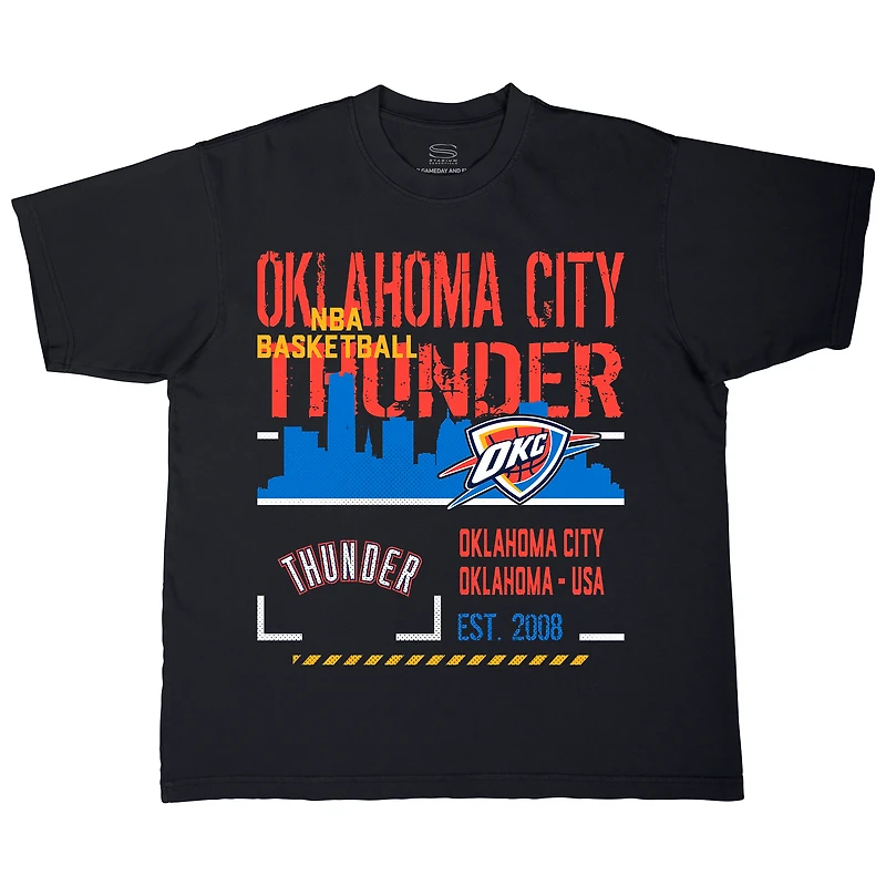 Unisex Stadium Essentials Black Oklahoma City Thunder Hideout Boxy T-Shirt