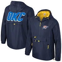 Veste à capuche unisexe Stadium Essentials bleue Oklahoma City Thunder Compete quart de zip