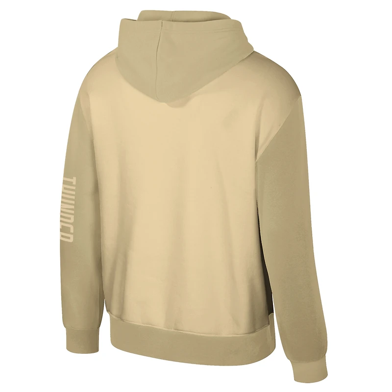 Unisex Stadium Essentials Khaki Oklahoma City Thunder Rafters Burst Hoodie