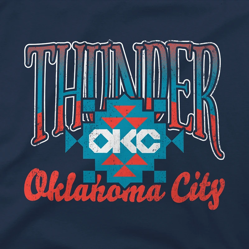 Unisex Stadium Essentials Navy Oklahoma City Thunder Sky High Hoodie