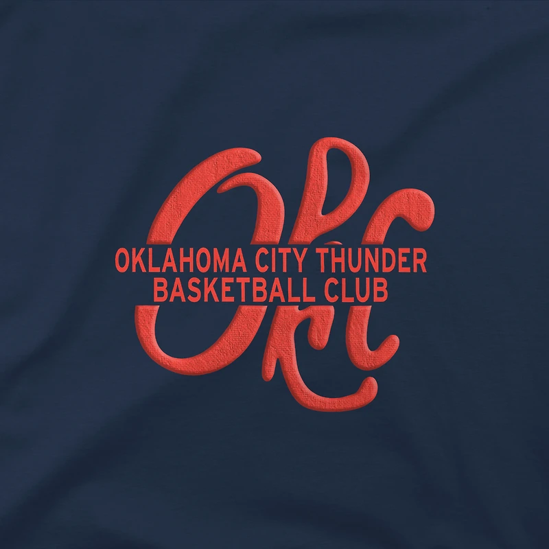 T-shirt urbain unisexe Stadium Essentials bleu marine Oklahoma City Thunder Up