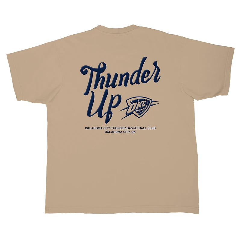 T-shirt urbain unisexe Stadium Essentials Tan Oklahoma City Thunder Up