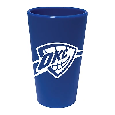 Verre à bière en silicone WinCraft Oklahoma City Thunder de 16 oz. Couleur de l'équipe