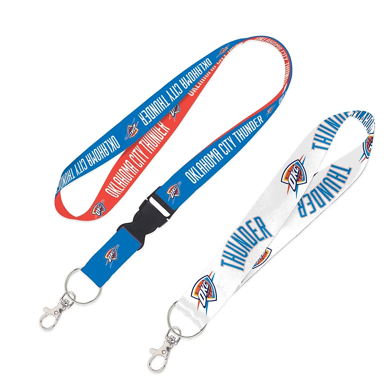WinCraft Oklahoma City Thunder Lot de 2 cordons avec boucle amovible et sangle pour clés