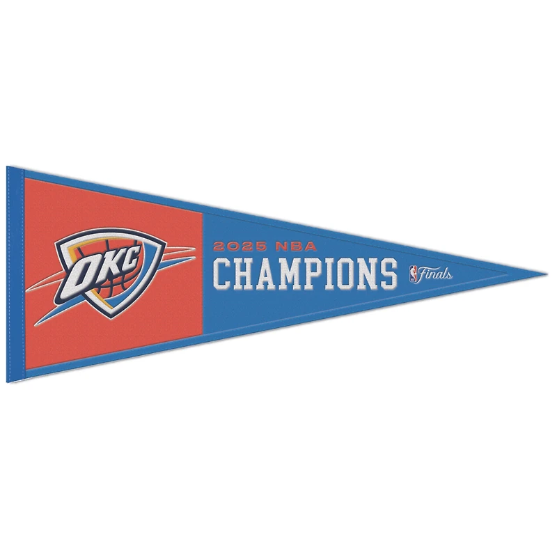 WinCraft Oklahoma City Thunder 2025 NBA Finals Champions 13" x 32" Fanion en laine