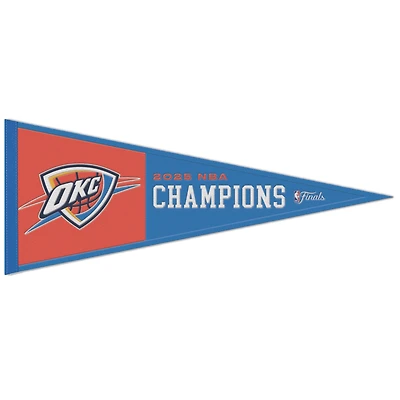 WinCraft Oklahoma City Thunder 2025 NBA Finals Champions 13" x 32" Fanion en laine