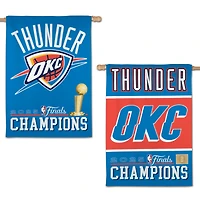 WinCraft Oklahoma City Thunder 2025 NBA Finals Champions 28" x 40" Single-Sided Vertical Banner