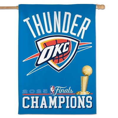 WinCraft Oklahoma City Thunder 2025 NBA Finals Champions 28" x 40" Single-Sided Vertical Banner