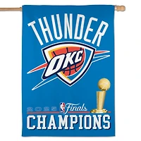 WinCraft Oklahoma City Thunder 2025 NBA Finals Champions 28" x 40" Single-Sided Vertical Banner