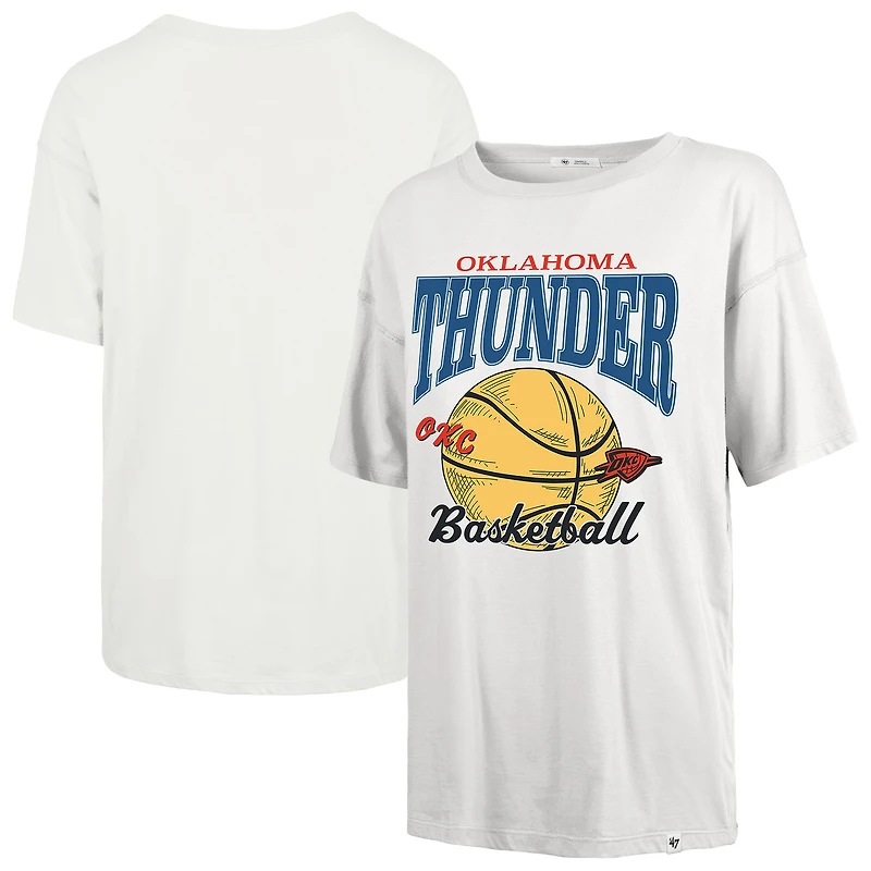 T-shirt blanc pour femme '47 Oklahoma City Thunder Edition Down Court Sadie