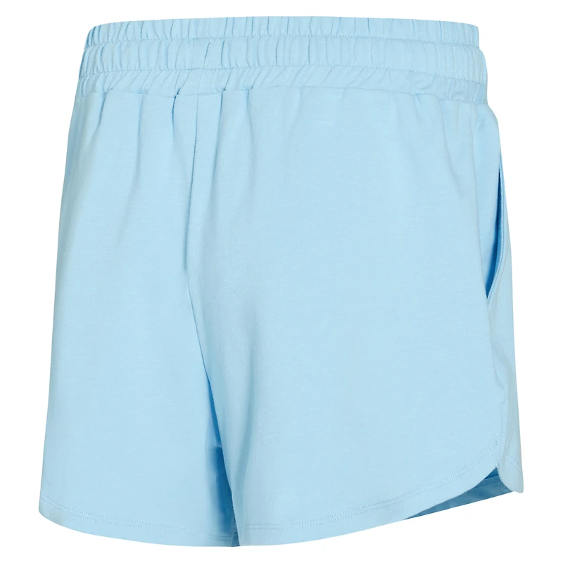 Ensemble haut à manches longues et short bleu clair Elevation Tri-Blend Concepts Sport pour femme Oklahoma City Thunder