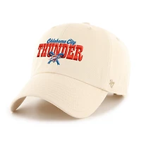 Chapeau ajustable '47 Natural Oklahoma City Thunder Bow Stack Clean Up pour femme