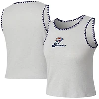 Women's Concepts Sport  Gray Oklahoma City Thunder Neptune Hacci Knit Tank Top