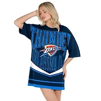 Robe de nuit Concepts Sport bleu marine en maille mosaïque Oklahoma City Thunder pour femme