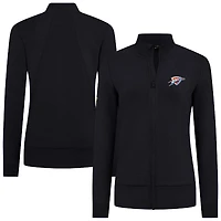 Veste zippée intégrale noire Oklahoma City Thunder Shine pour femme Levelwear