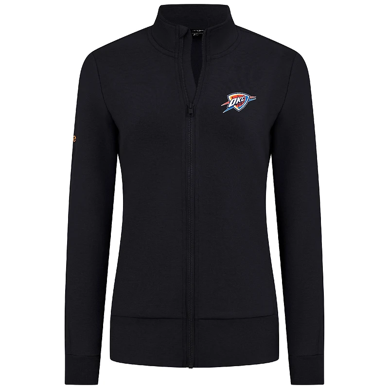Veste zippée intégrale noire Oklahoma City Thunder Shine pour femme Levelwear