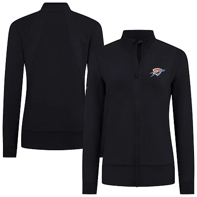 Veste zippée intégrale noire Oklahoma City Thunder Shine pour femme Levelwear
