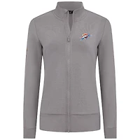 Veste zippée intégrale grise Oklahoma City Thunder Shine pour femme Levelwear