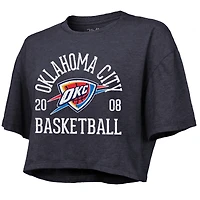 Haut court bleu marine Oklahoma City Thunder de Majestic Threads pour femme