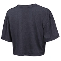 Women's Majestic Threads  Navy Oklahoma City Thunder Boxy Crop Top