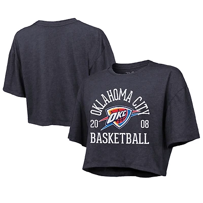 Haut court bleu marine Oklahoma City Thunder de Majestic Threads pour femme