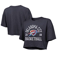 Haut court bleu marine Oklahoma City Thunder de Majestic Threads pour femme