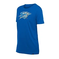 T-shirt à fleurs bleu Oklahoma City Thunder Glam Game pour femme New Era