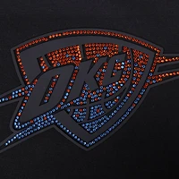 Women's Pro Standard Black Oklahoma City Thunder Jewels Boxy Cropped T-Shirt